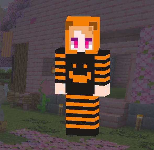 【minecraft】ハロウィンスキン（ボーダー）2