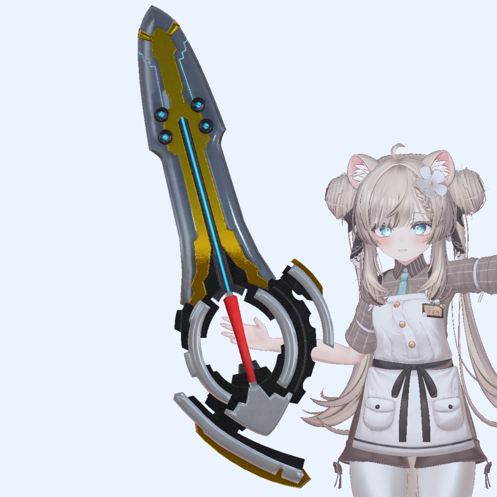 【無料】イスケンデルベイ（ワイルドアームズXF）【VRChat想定3Dモデル】