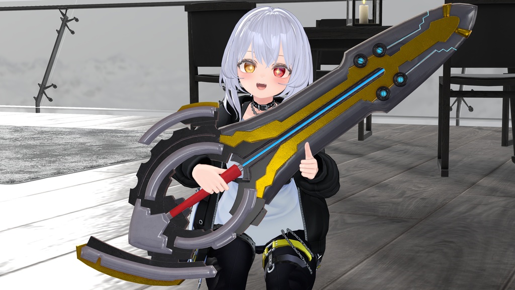 【無料】イスケンデルベイ（ワイルドアームズXF）【VRChat想定3Dモデル】 缩略图 7