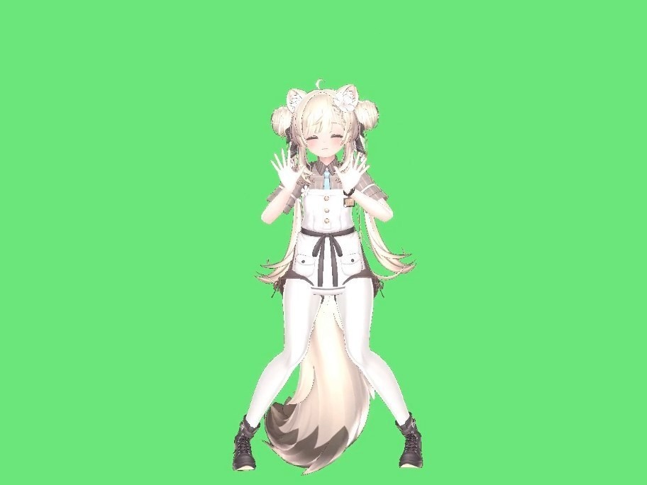 【無料】小ジャンプ後に手を振るループモーション【VRChat想定】【NPC想定】