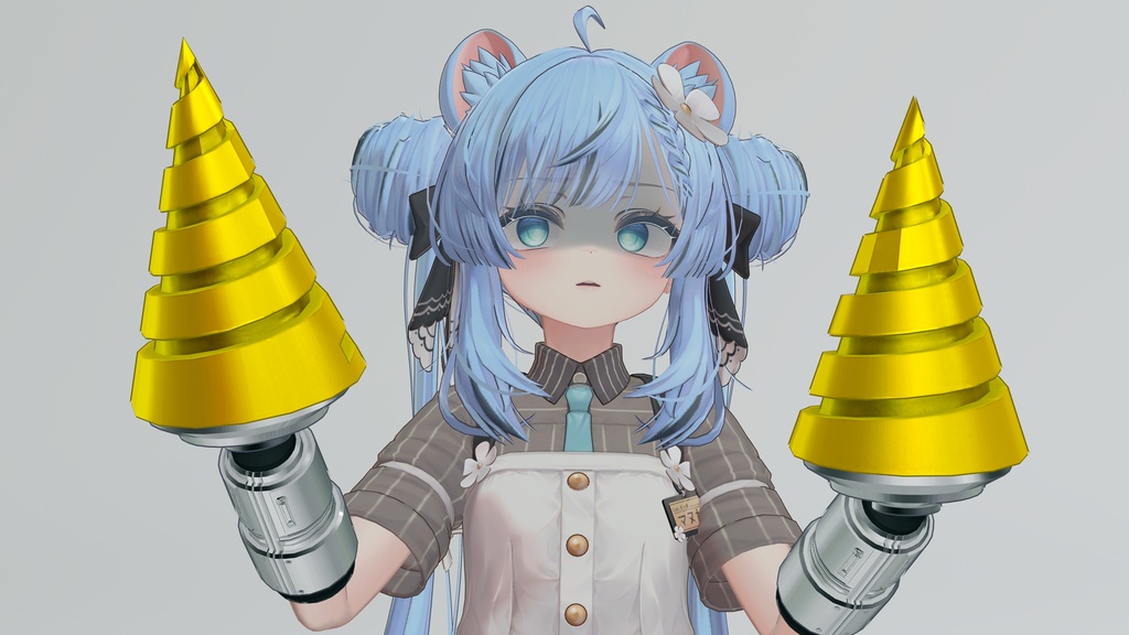 【無料】「シンプルなメカ腕 Thanatos」Ver.3.3【VRChat想定】【MA対応】