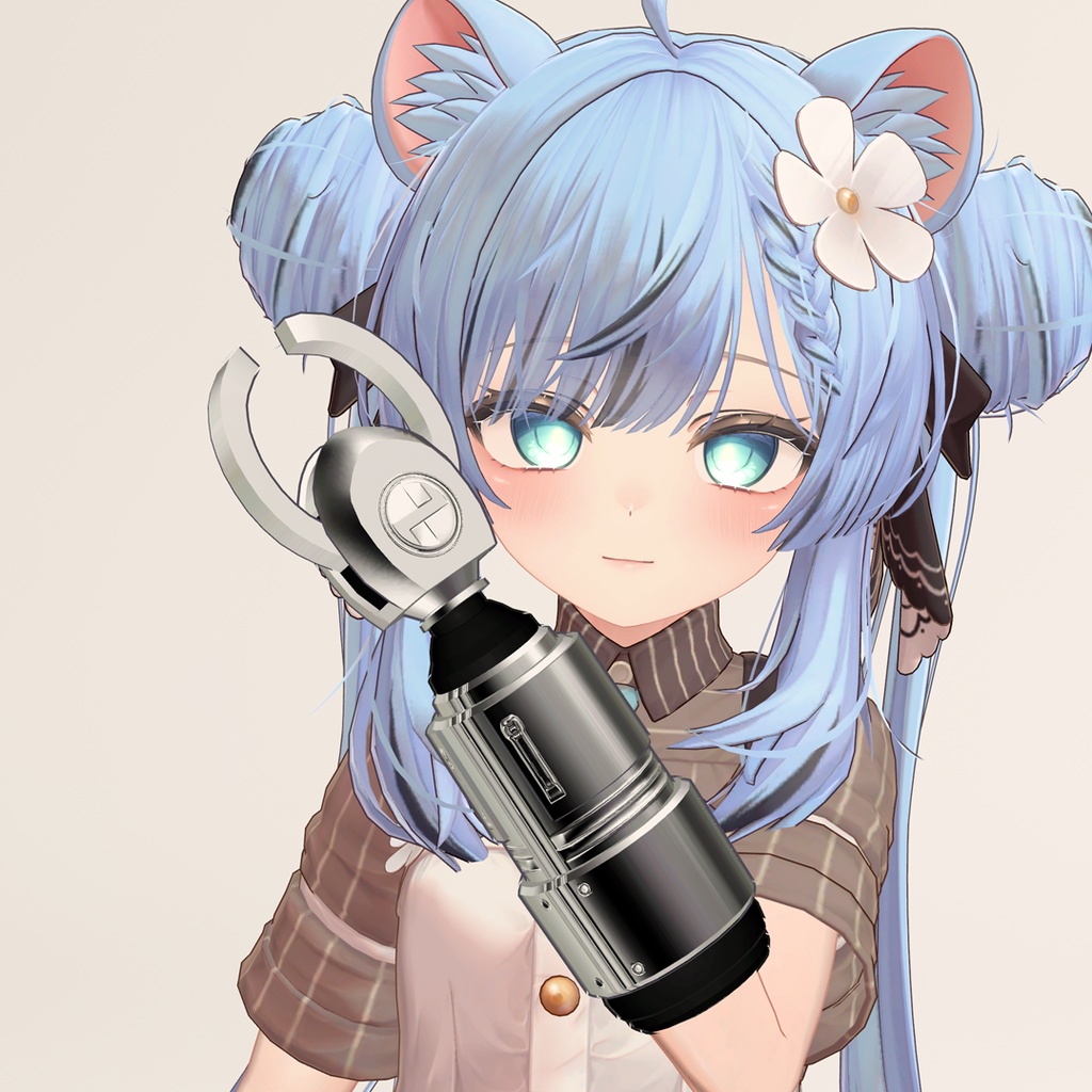 【無料】「シンプルなメカ腕 Thanatos」Ver.3.3【VRChat想定】【MA対応】