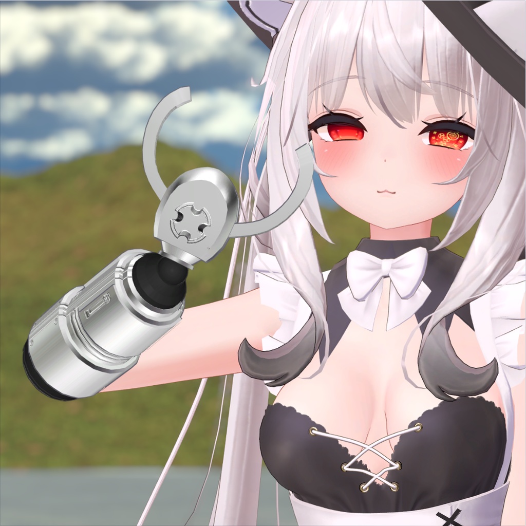 【無料】「シンプルなメカ腕 Thanatos」Ver.3.3【VRChat想定】【MA対応】