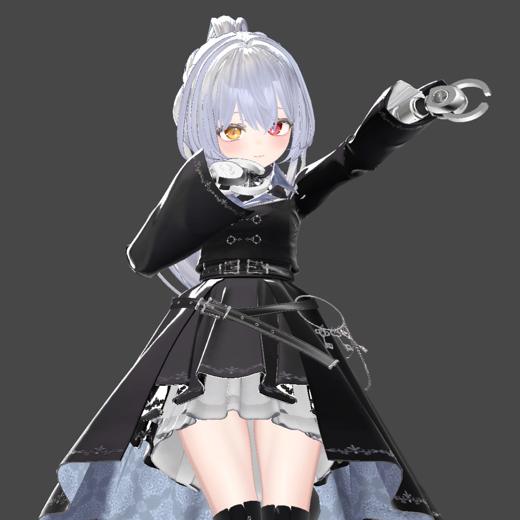 【無料】「シンプルなメカ腕 Thanatos」Ver.3.3【VRChat想定】【MA対応】