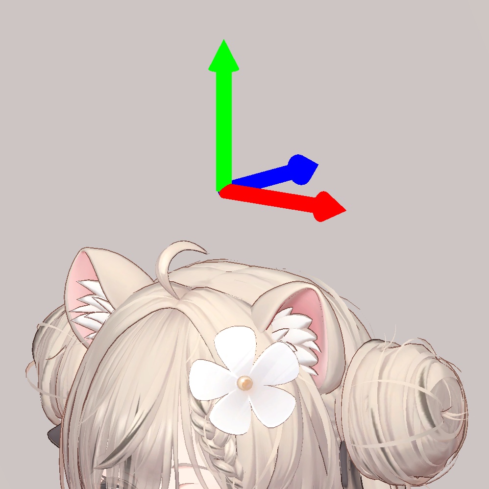 【無料】「シンプルな3D座標軸モデルヘイロー」Ver.1.1【VRChat想定】【MA対応】