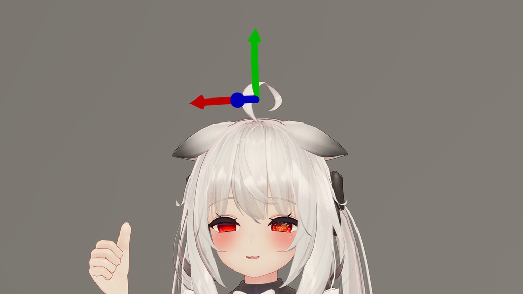 【無料】「シンプルな3D座標軸モデルヘイロー」Ver.1.1【VRChat想定】【MA対応】