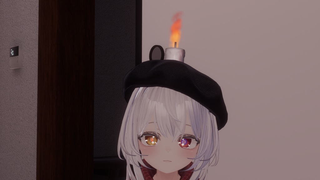 【無料】「頭キャンドル」Ver.1.1【汎用アバター対応】【MA対応】