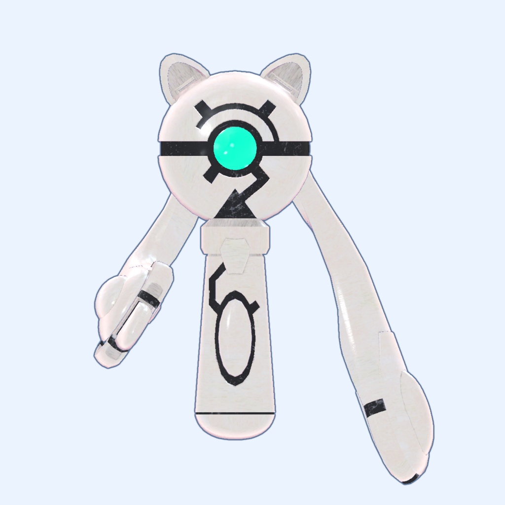 【無料】白塗りの案山子【VRChat想定3Dモデル】