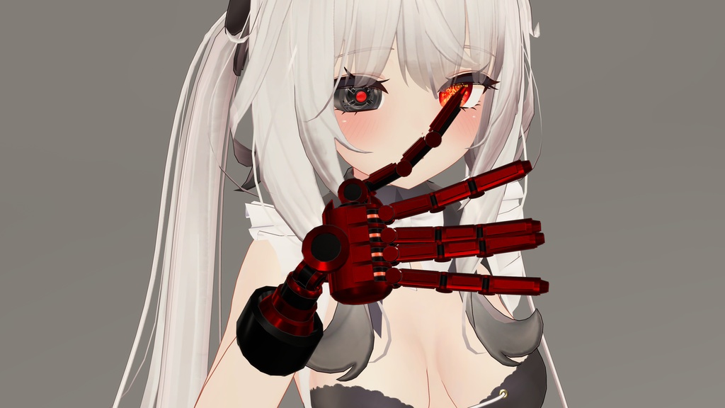 【無料】「シンプルな義手 BW」Ver.1【VRChat想定】【MA対応】