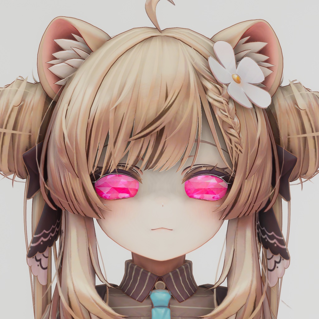 【無料】ルビーアイ・コンタクトレンズ(マヌカちゃん用)【VRChat想定】【MA対応】