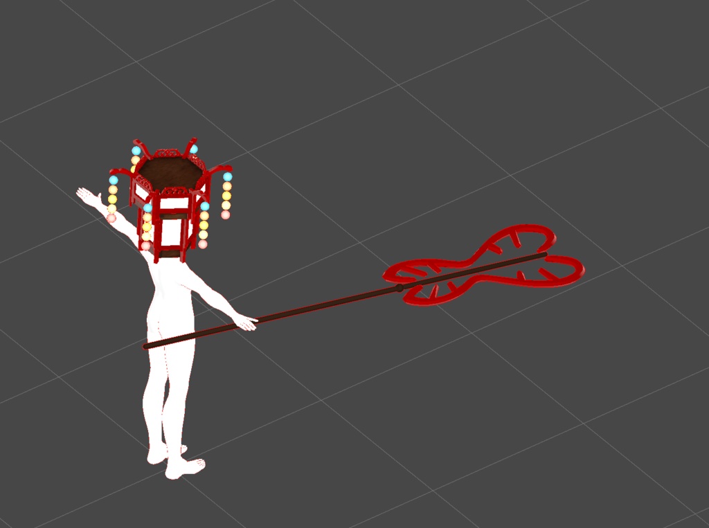 【無料】月人の頭＋武器【VRChat想定】 缩略图 5