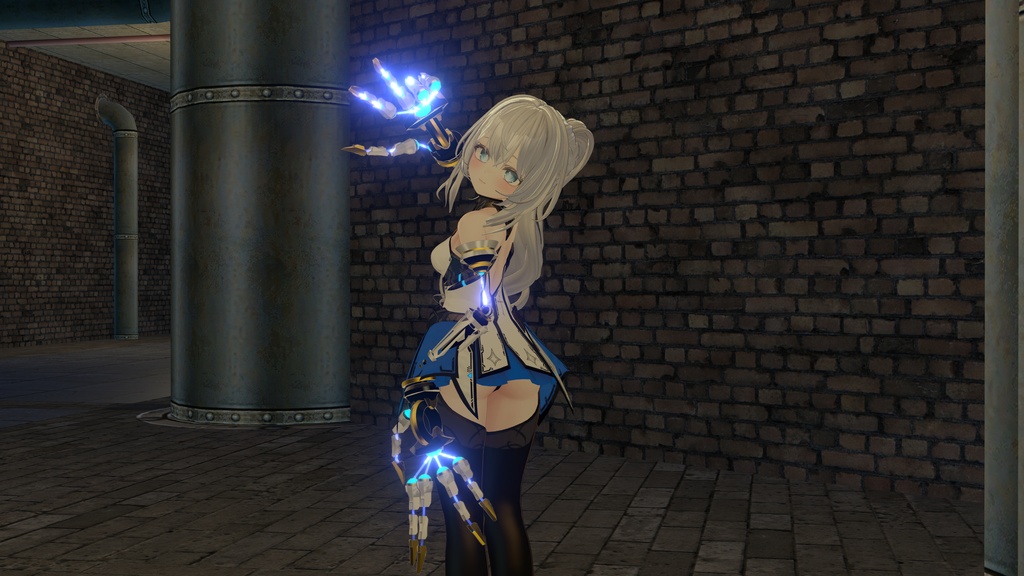 【無料】「シンプルなメカ腕 EtherMercenary」【VRChat想定】【MA対応】
