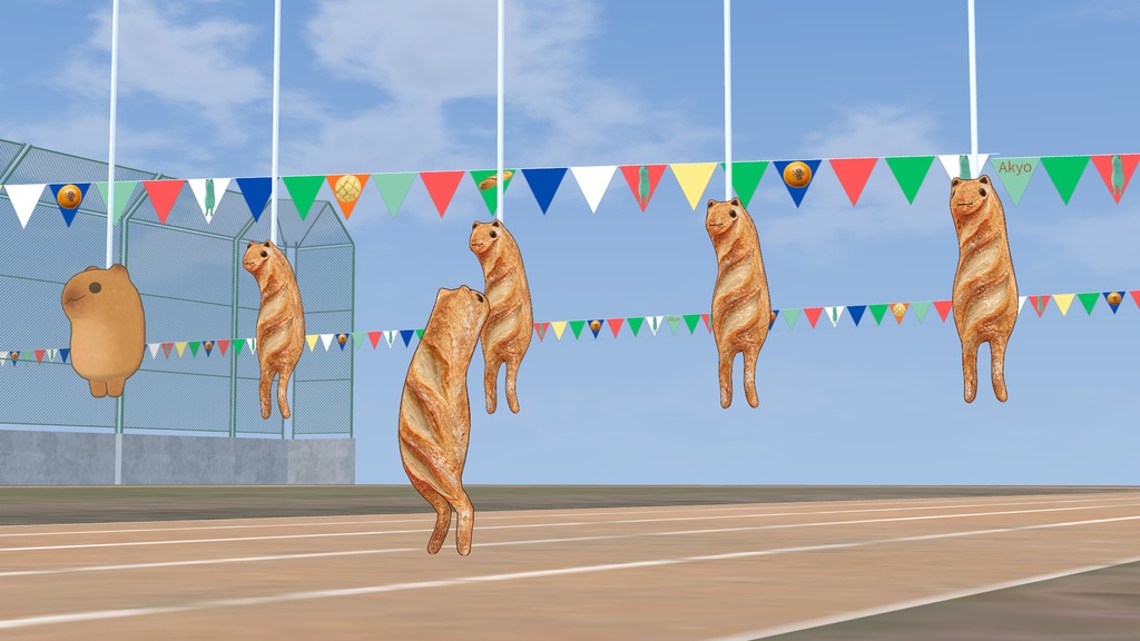 【無料】フランスパンAkyoテクスチャ【VRChat】
