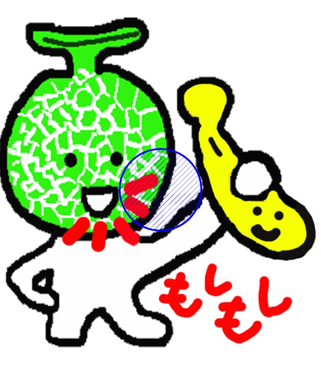 スマホリング もしもしメロンバナナ