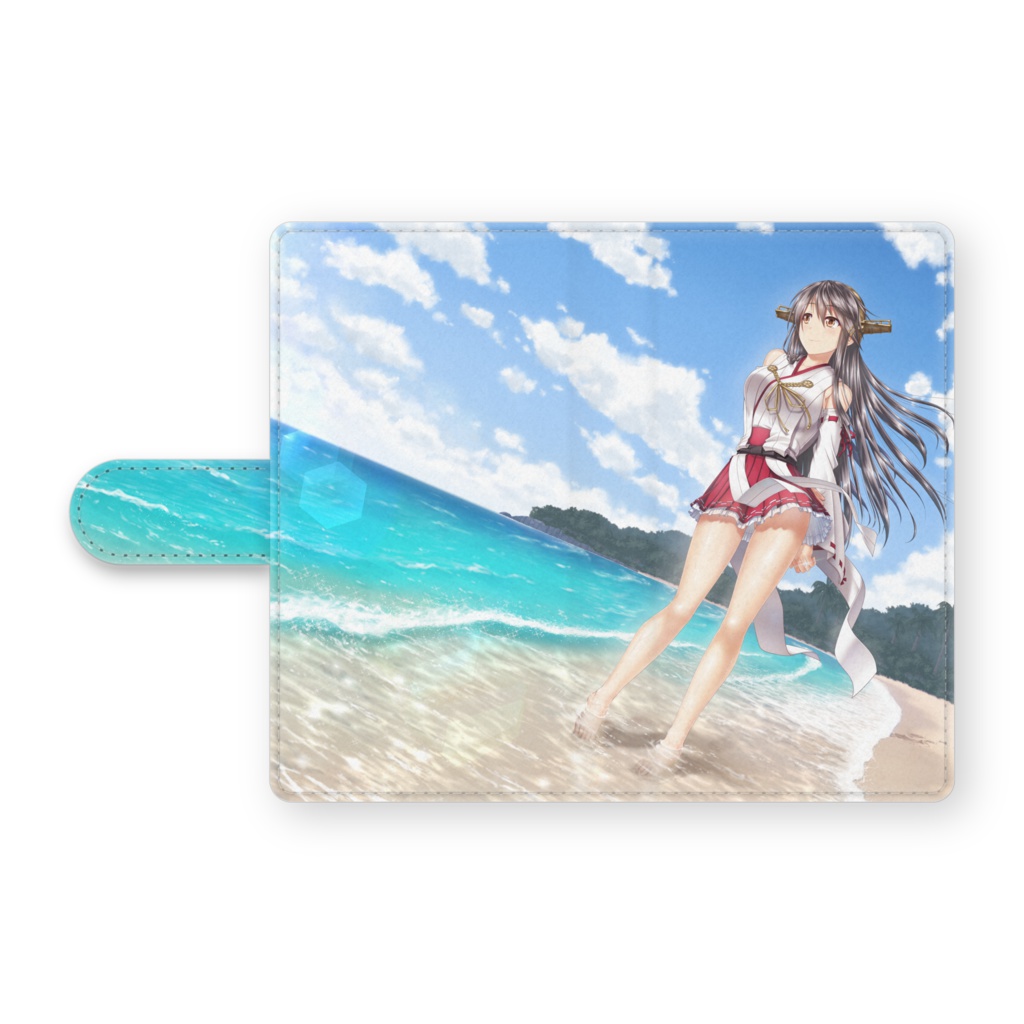ひととき、静かな海で 手帳型Androidケース