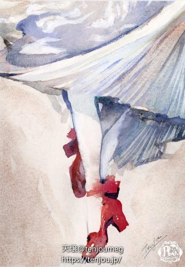 原画「赤い靴」（未額装）