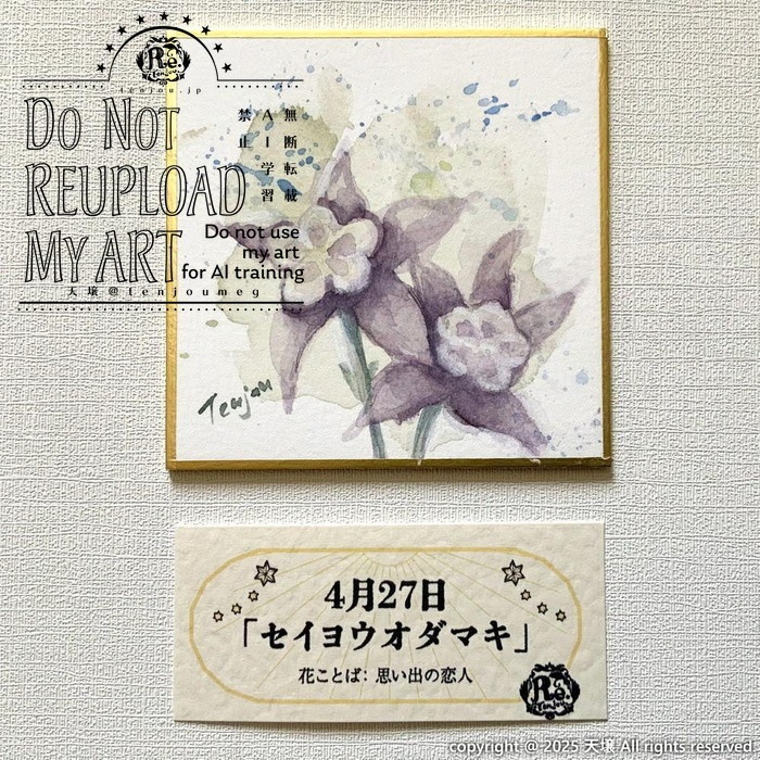 【原画】誕生花4月24日~29日