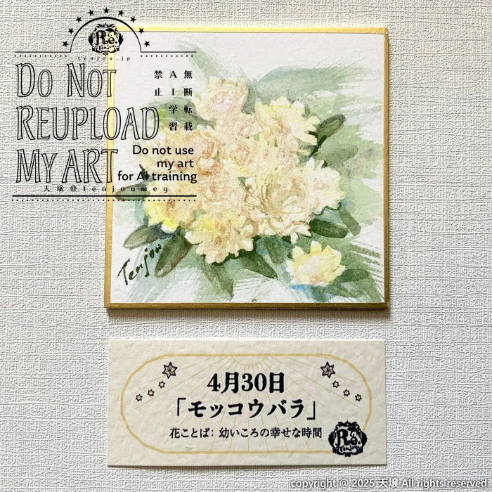 【原画】誕生花4月30日~5月5日