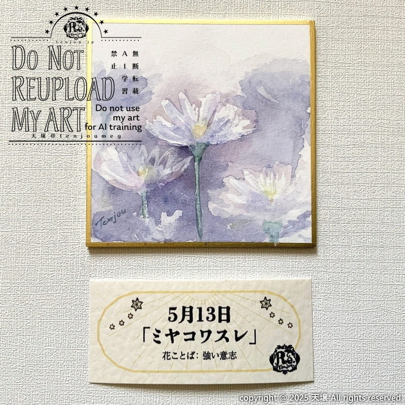 【原画】誕生花5月12日~5月17日