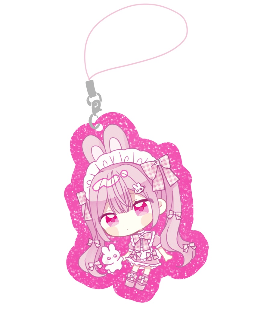 アクリルキーホルダーぴんく