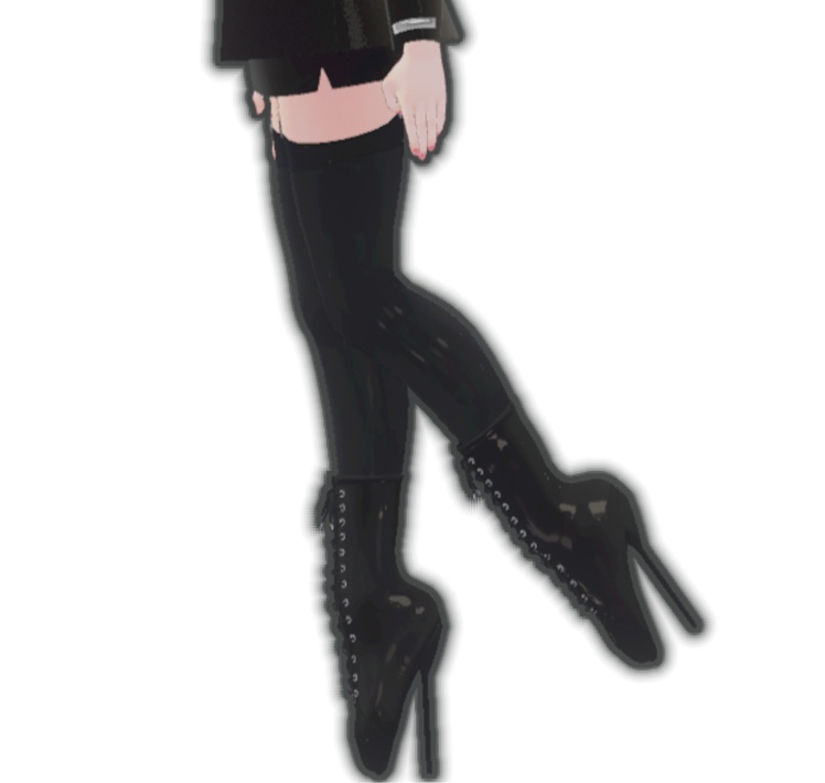 【4アバター対応】バレエヒールブーツ