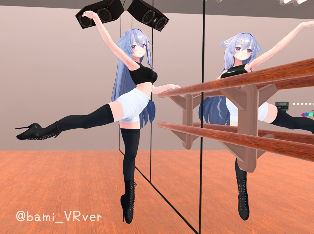 【4アバター対応】バレエヒールブーツ