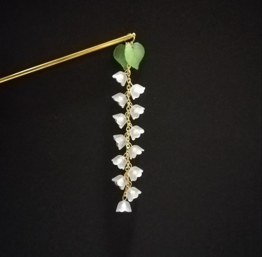 すずらんの簪【かんざし】【和装】【着物】【鈴蘭】【袴】【浴衣】【和風】