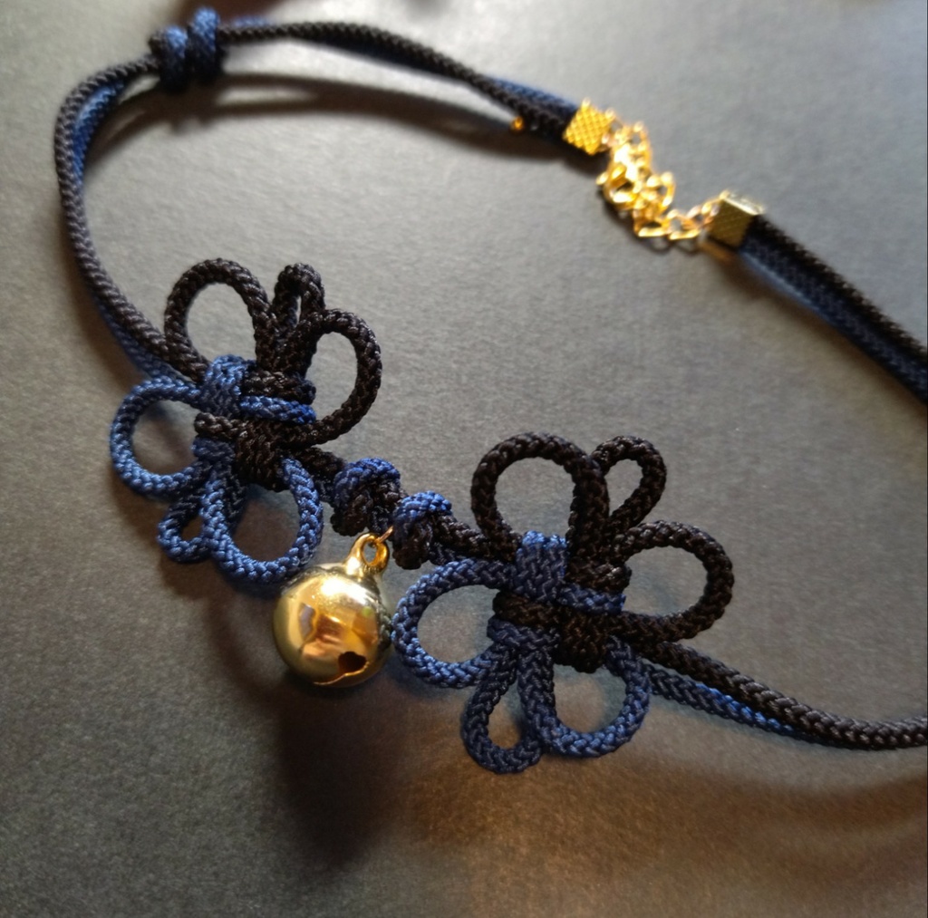 飾り結びのチョーカー(色オーダー可)【和風】【チャイナ】【中華風】【和装】【着物】【和ゴス】【浴衣】