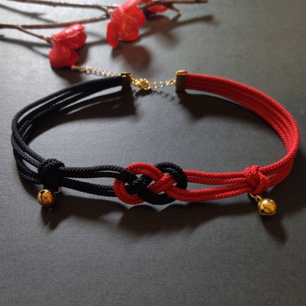 【和風】抱き淡路結びのチョーカー(色オーダー可)【チャイナ】【中華風】【和装】【着物】【成人式】【卒業式】【浴衣】【袴】【推し色】【推し活】