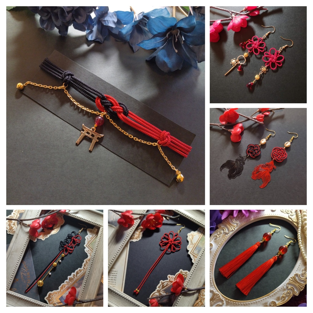 【期間限定(4月末迄)】飾り結び屋たこやきの推し色福袋【送料無料】【推し活】【推し活アクセサリー】【チャイナ】【和風】【中華風】【和ゴス】【和ロリ】【華ロリ】