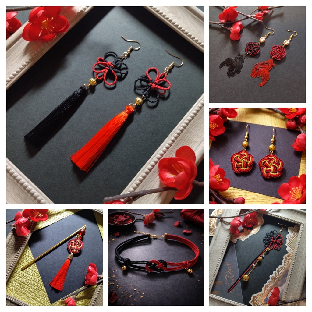 【期間限定(4月末迄)】飾り結び屋たこやきの推し色福袋【送料無料】【推し活】【推し活アクセサリー】【チャイナ】【和風】【中華風】【和ゴス】【和ロリ】【華ロリ】