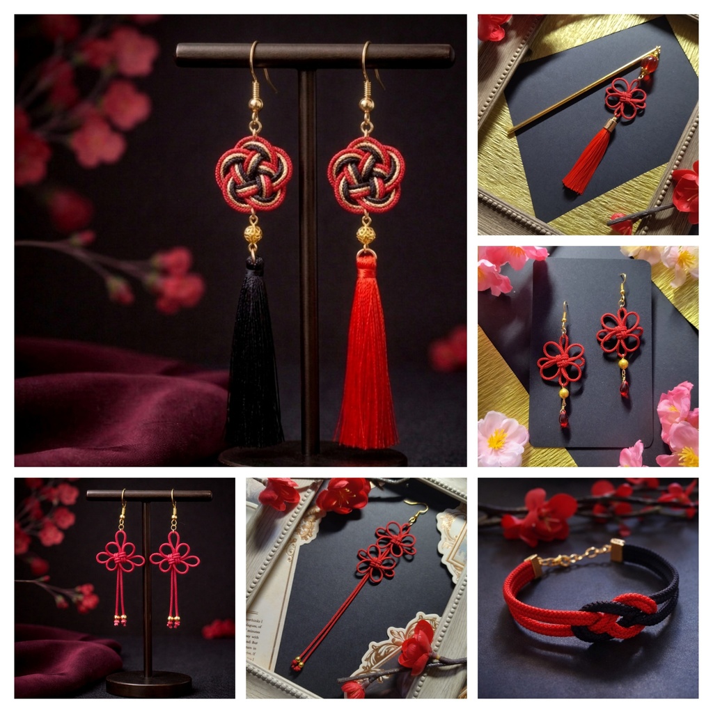 【期間限定(4月末迄)】飾り結び屋たこやきの推し色福袋【送料無料】【推し活】【推し活アクセサリー】【チャイナ】【和風】【中華風】【和ゴス】【和ロリ】【華ロリ】