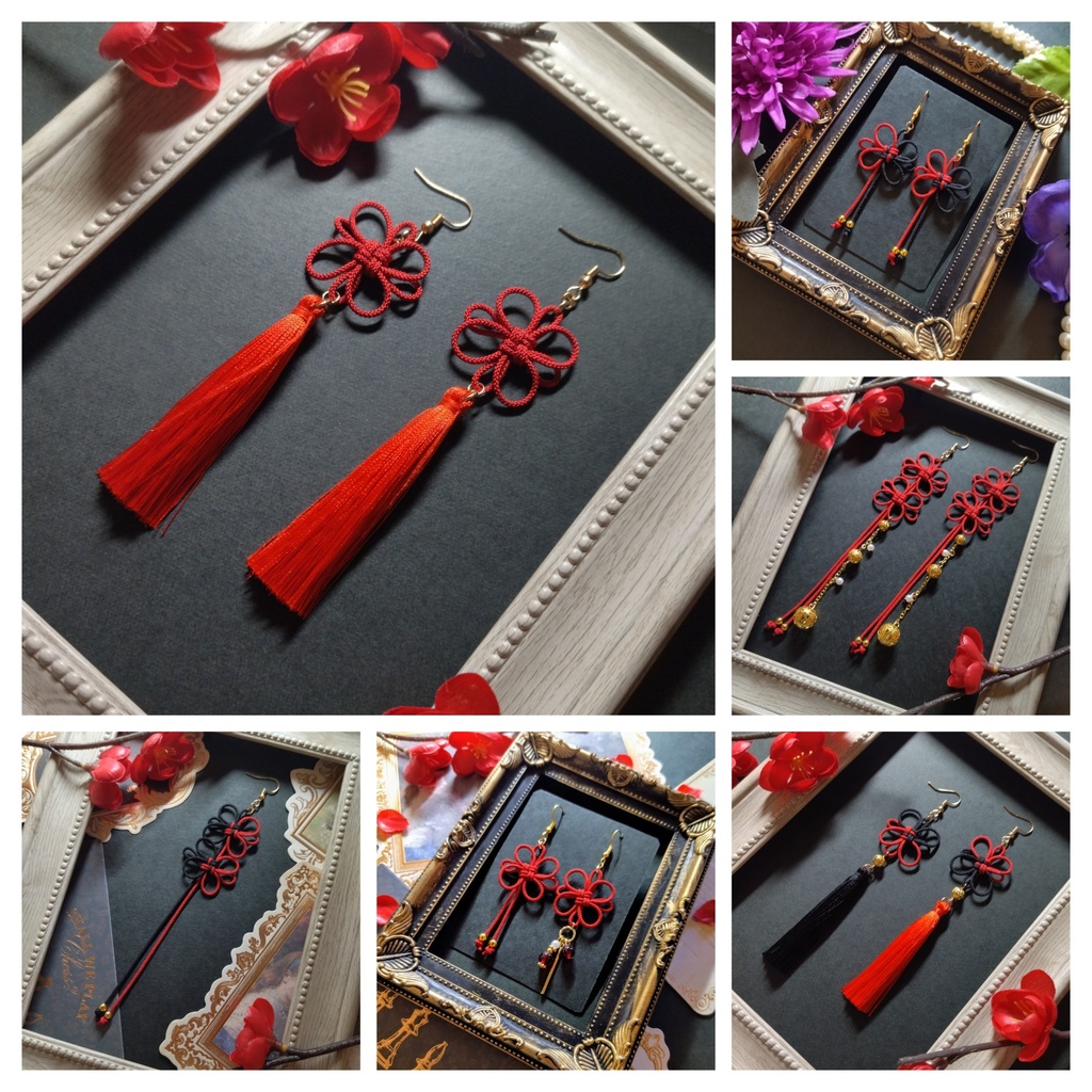 【期間限定(2026/1/7末迄)】送料無料飾り結び屋たこやきの和風福袋【ピアス】【イヤリング】【着物】【浴衣】【和ゴス】