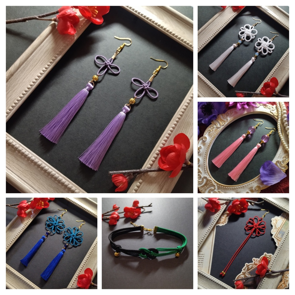 【期間限定(2026/1/7迄)】【送料無料】飾り結び屋たこやきの中華風福袋【ピアス】【イヤリング】【チョーカー】【チャイナ】