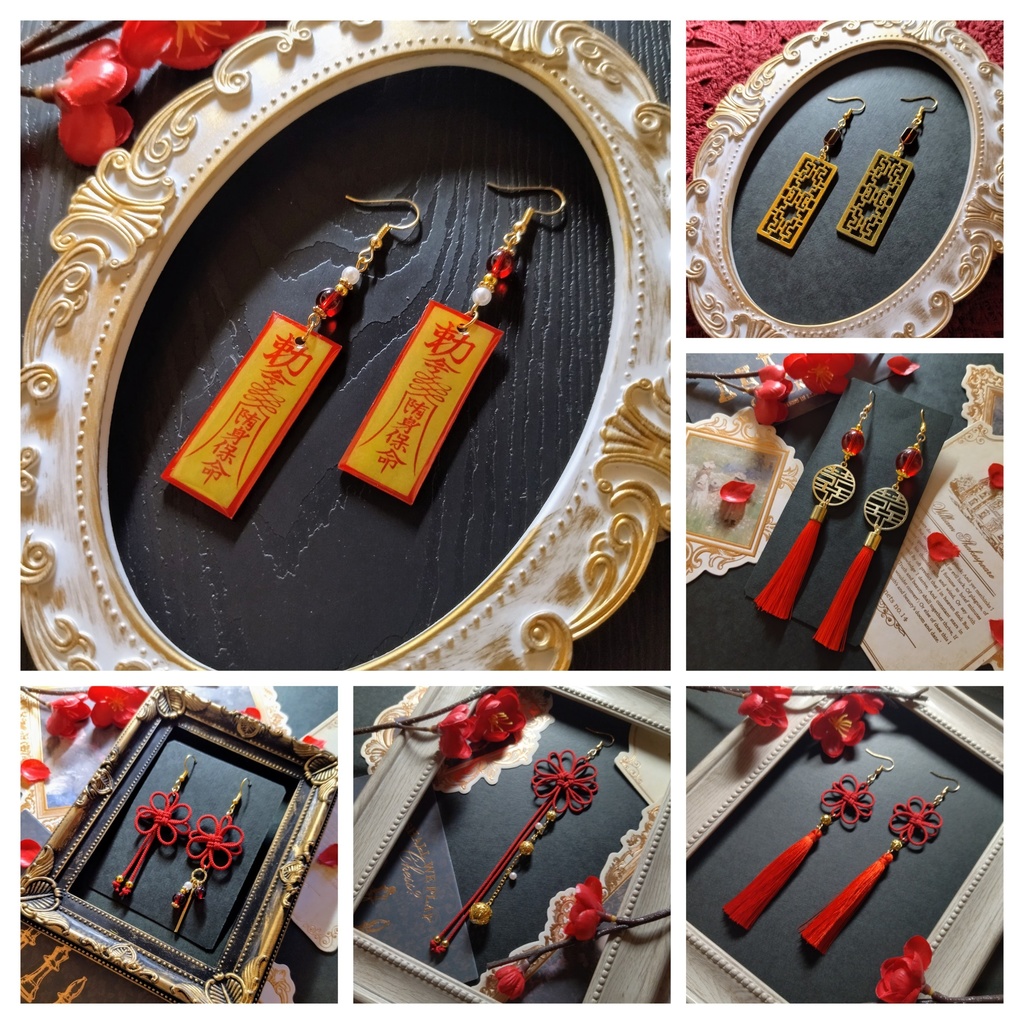 【期間限定(2026/1/7迄)】【送料無料】飾り結び屋たこやきの中華風福袋【ピアス】【イヤリング】【チョーカー】【チャイナ】