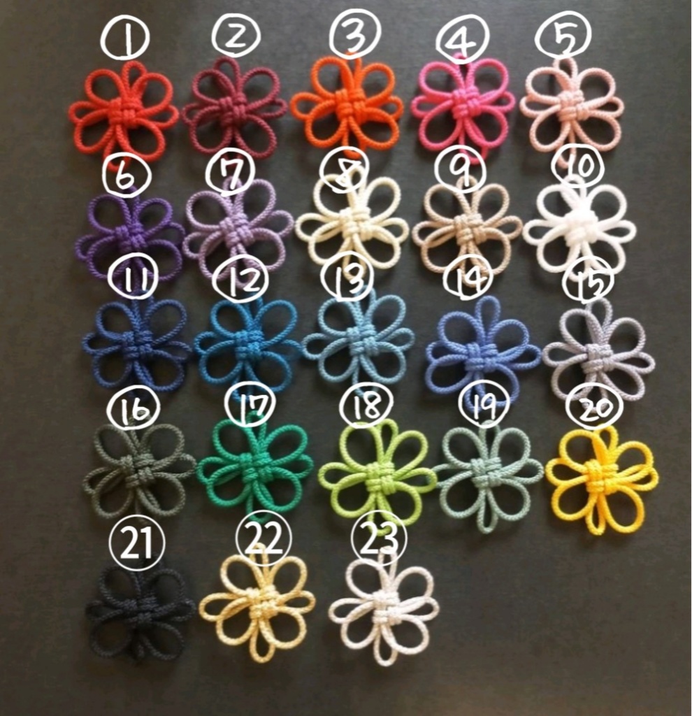 【和風】抱き淡路結びのチョーカー(色オーダー可)【推し活】【推し色】【チャイナ】【中華風】