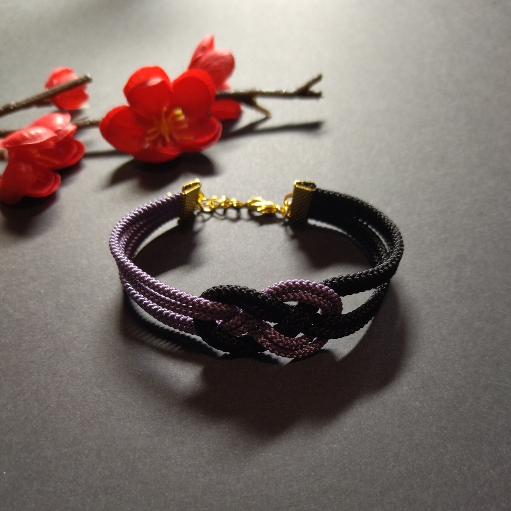 【和風】抱き淡路結びのブレスレット(色オーダー可)【チャイナ】【中華風】【推し活】【推し色】