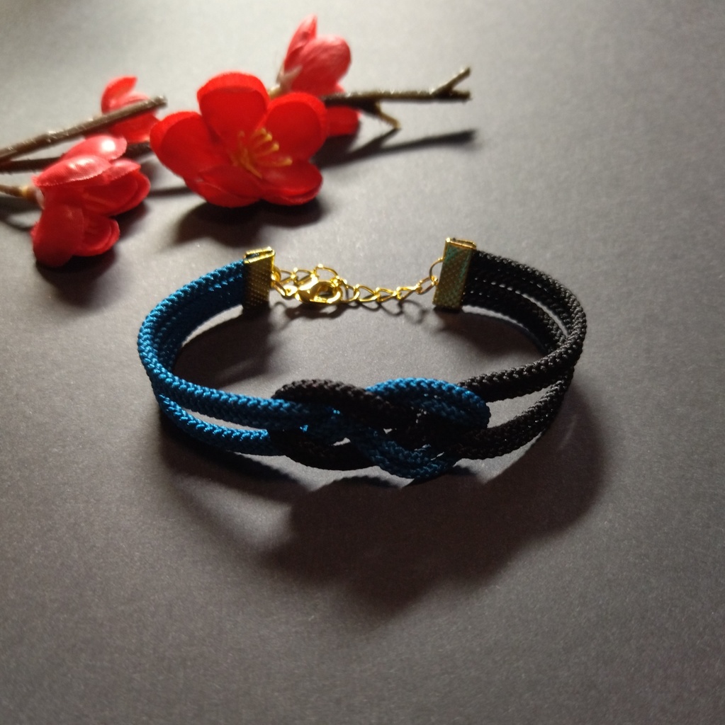 【和風】抱き淡路結びのブレスレット(色オーダー可)【チャイナ】【中華風】【推し色】【推し活】