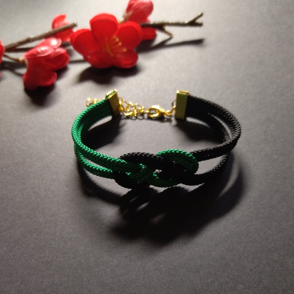 【和風】抱き淡路結びのブレスレット(色オーダー可)【チャイナ】【中華風】【推し活】【推し色】