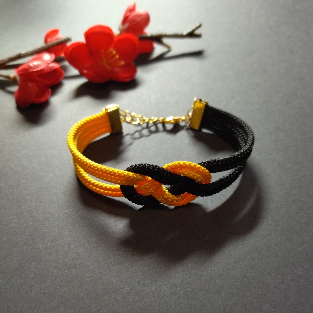 【和風】抱き淡路結びのブレスレット(色オーダー可)【チャイナ】【中華風】【推し色】【推し活】