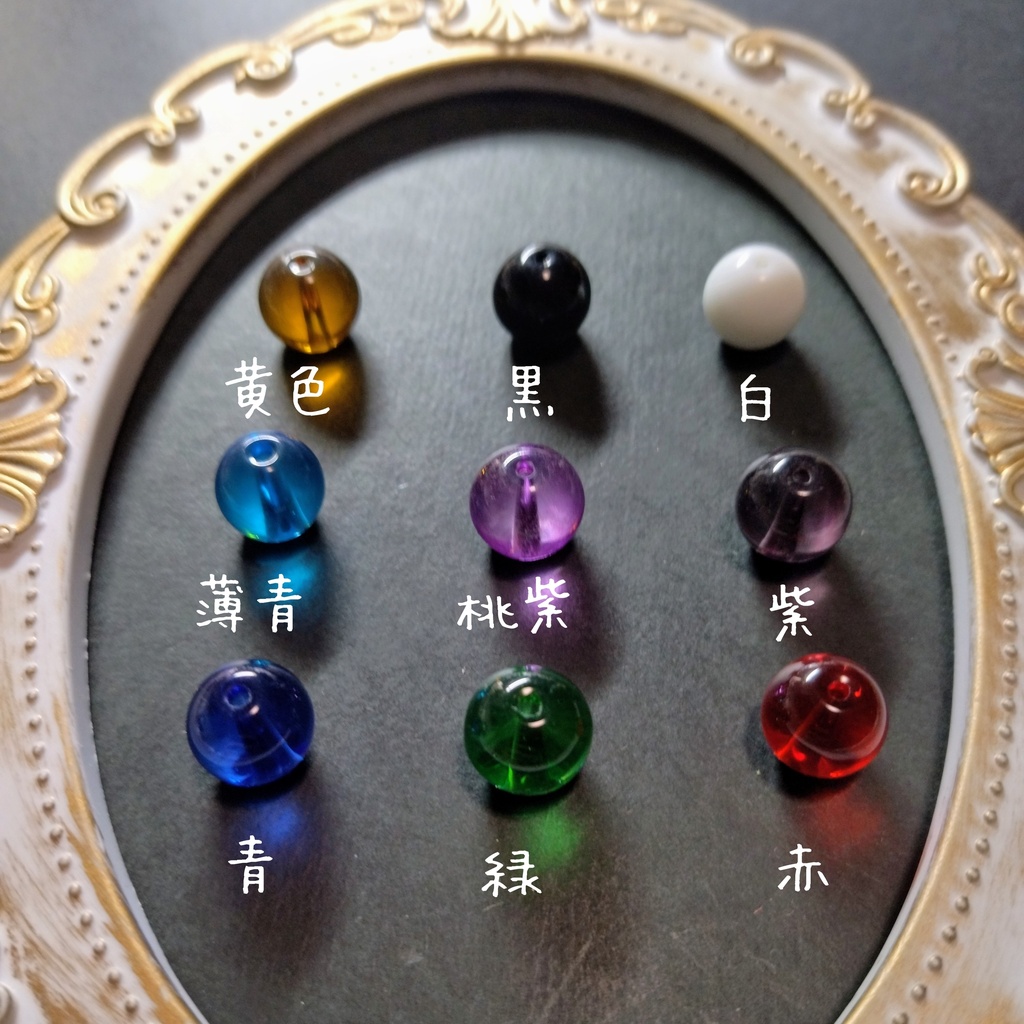【色オーダー可】蓮の花とガラス玉のピアス(イヤリング)赤 青 黄色 白 黒 緑 チャイナ 中華風 和風 着物 浴衣 和装