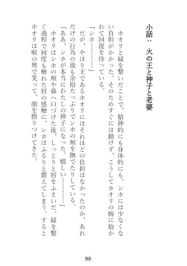 【PDF】「神火の君 番外編」