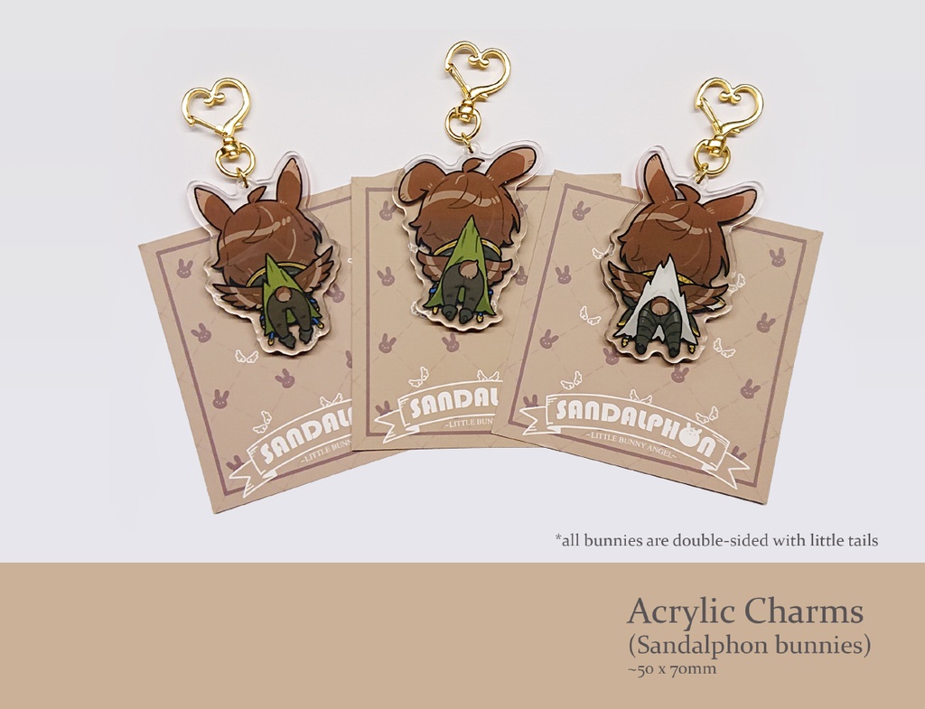 バニーフォンアクリルキーホルダー