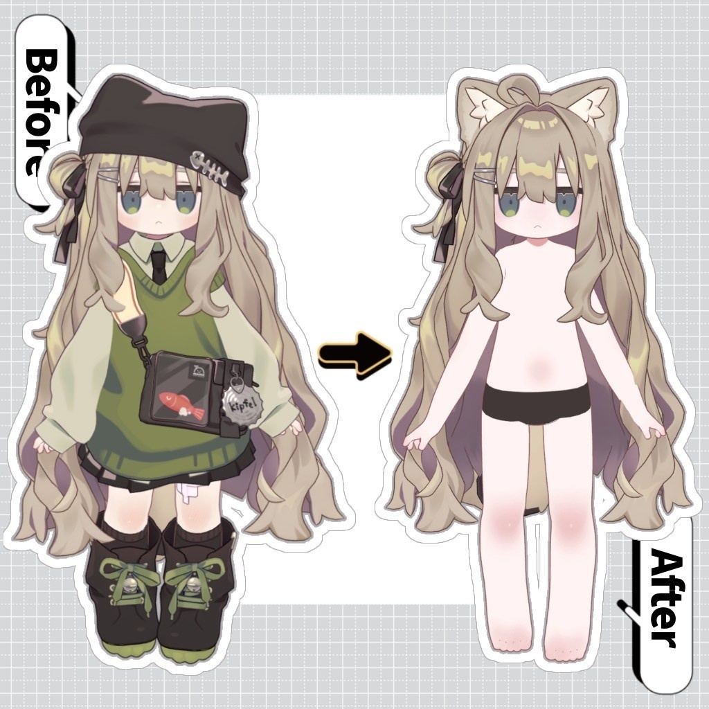 【Kipfel専用】キプちゃん色白ほんのりお化粧肌テクスチャ