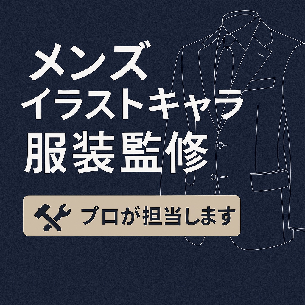 👔 スタイリング添削&服装設定背景提案サービス(1キャラ/3,000円)※パーソナルカラー対応可