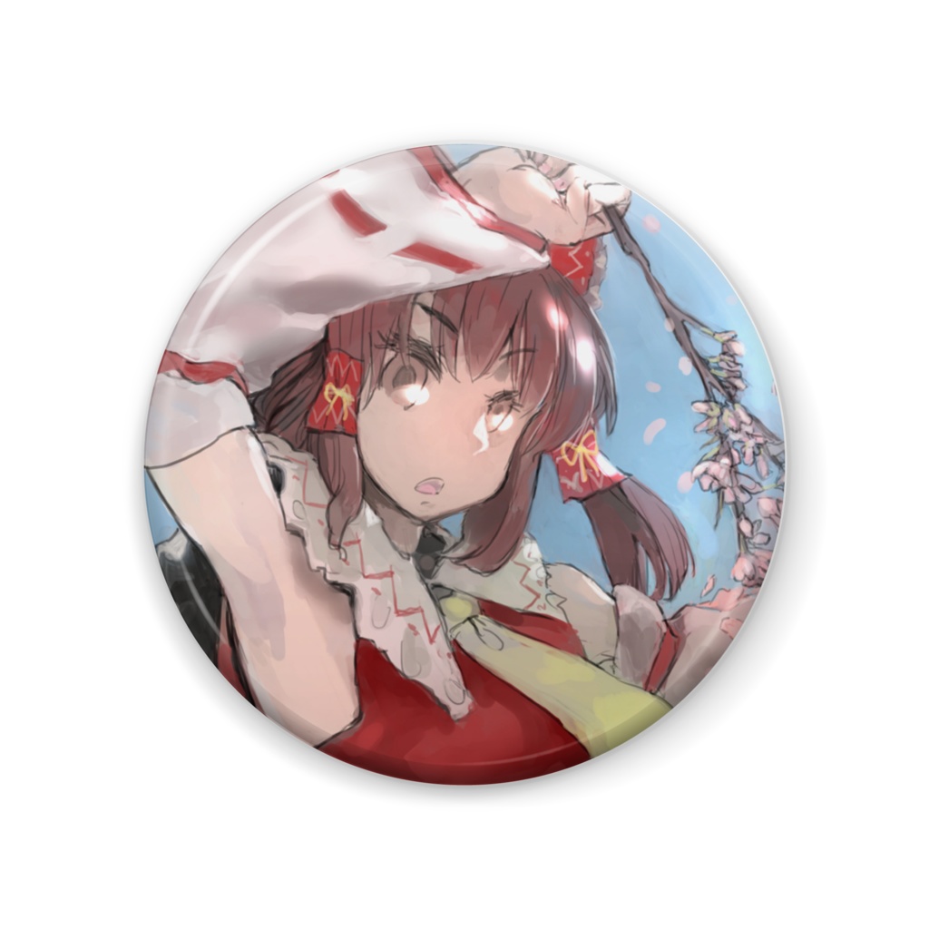 博麗霊夢缶バッジ57mm