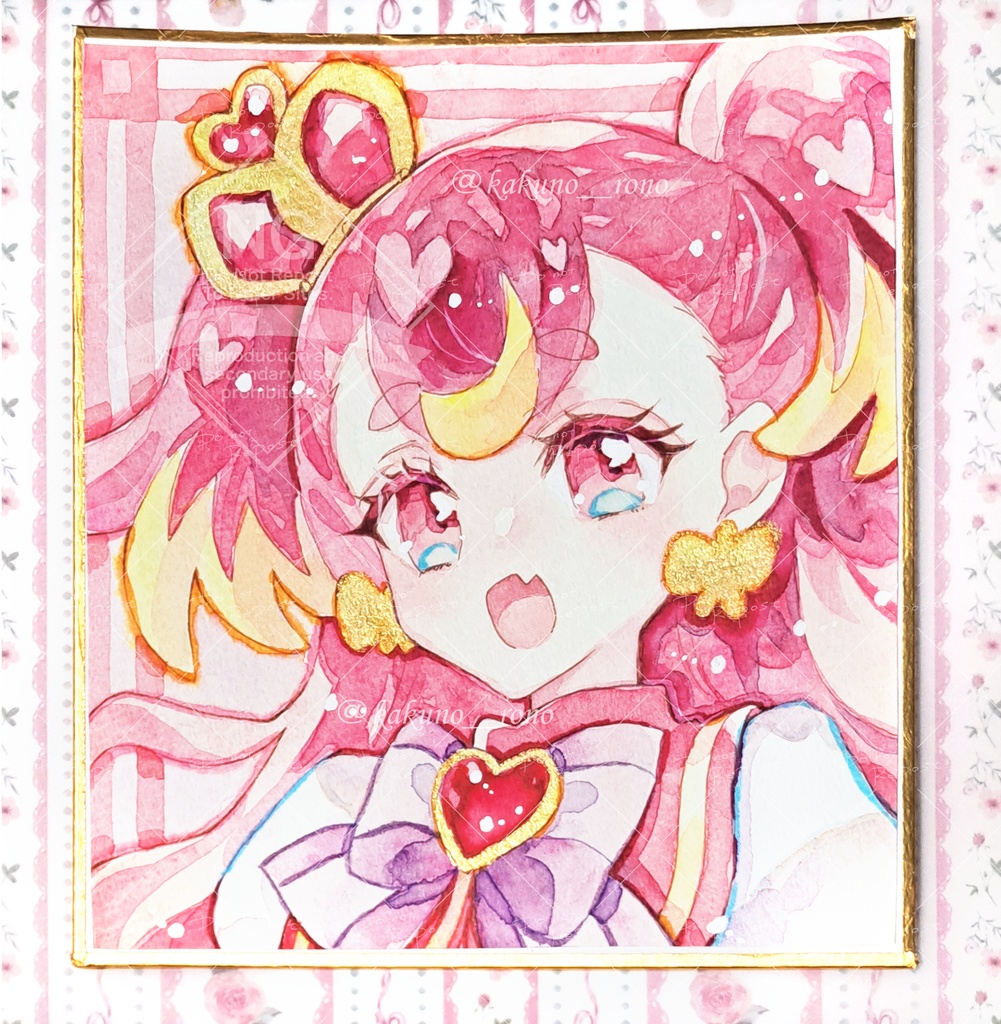 イラスト色紙(キュアワンダフル)