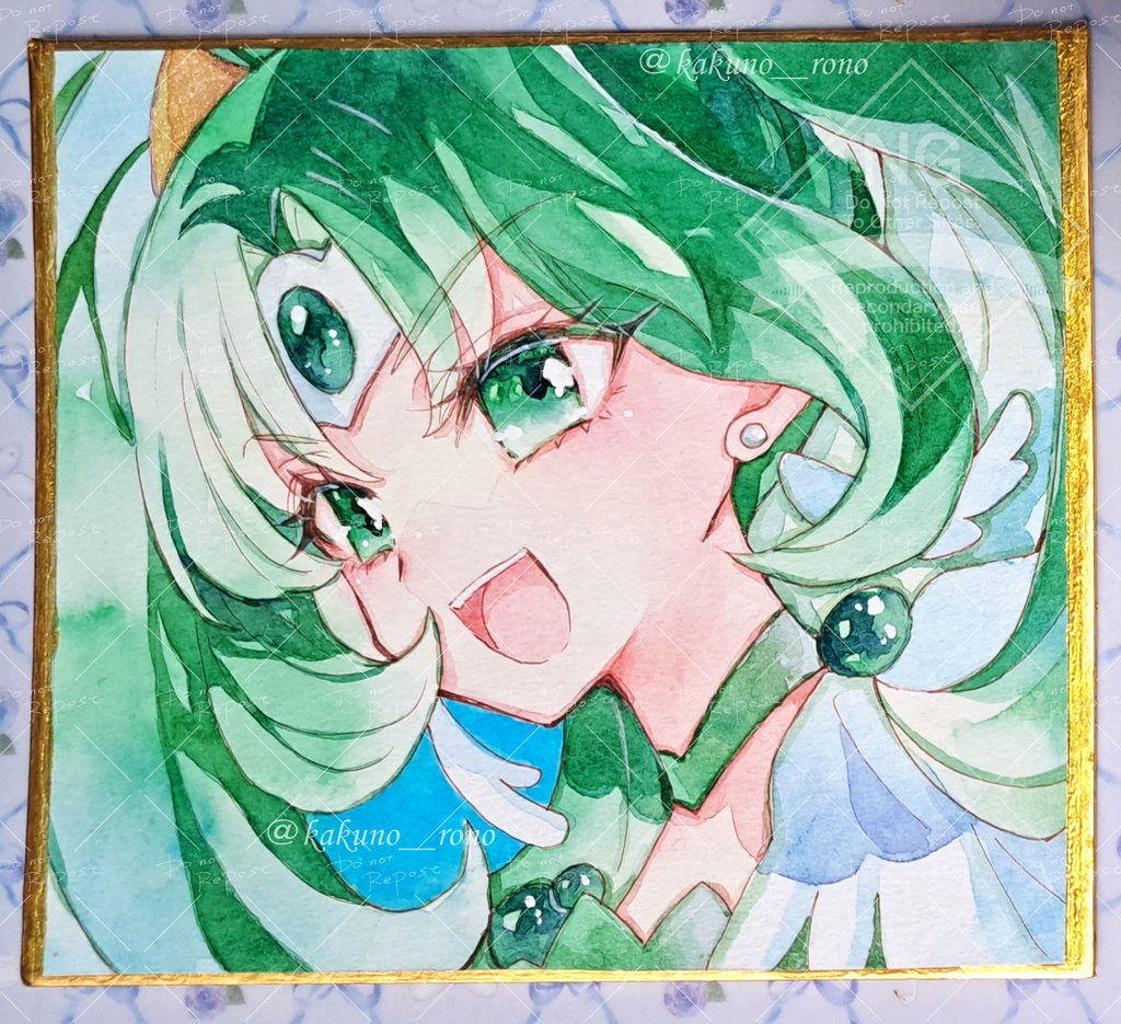 イラスト色紙（キュアマーチ）