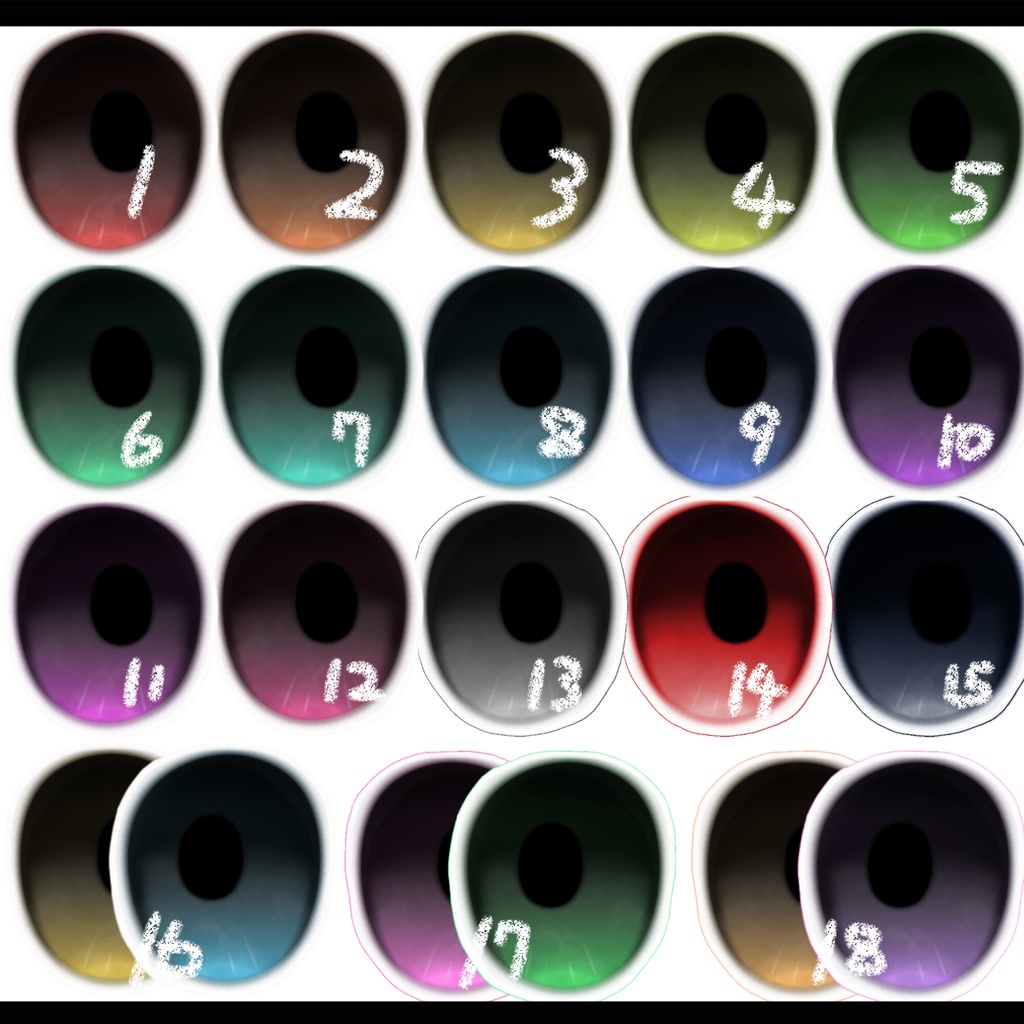【HIBIKI対応】-Free- Eye texture No.001