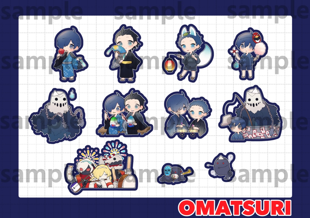 【綾主+α】フレークシール【9月ver.】